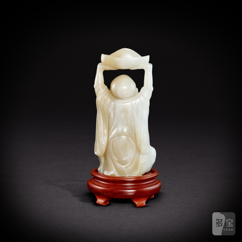 A set of eighteen jade Luohan figures, 20th century | 二十世紀 玉雕十八羅漢一套 - 图6